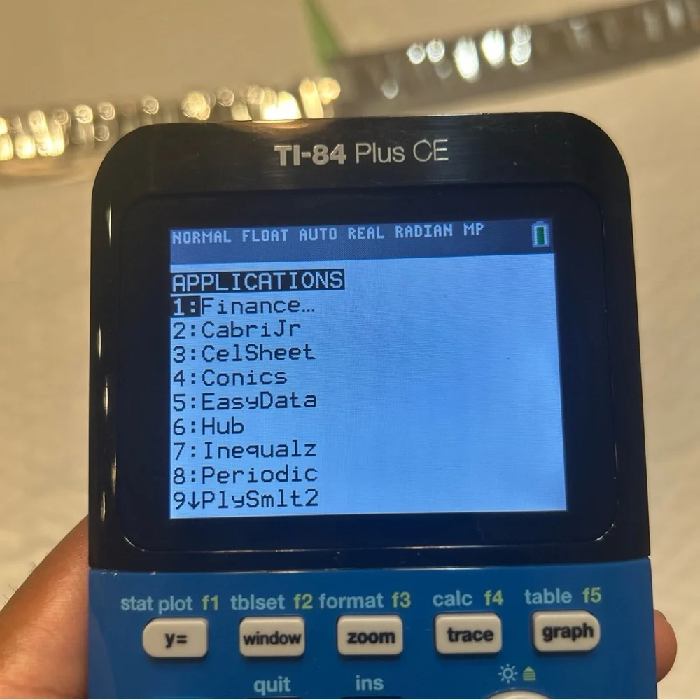Texas Instruments TI-84 Plus CE Graphing Calculator w/ Cable - Blue TESTED WORKS